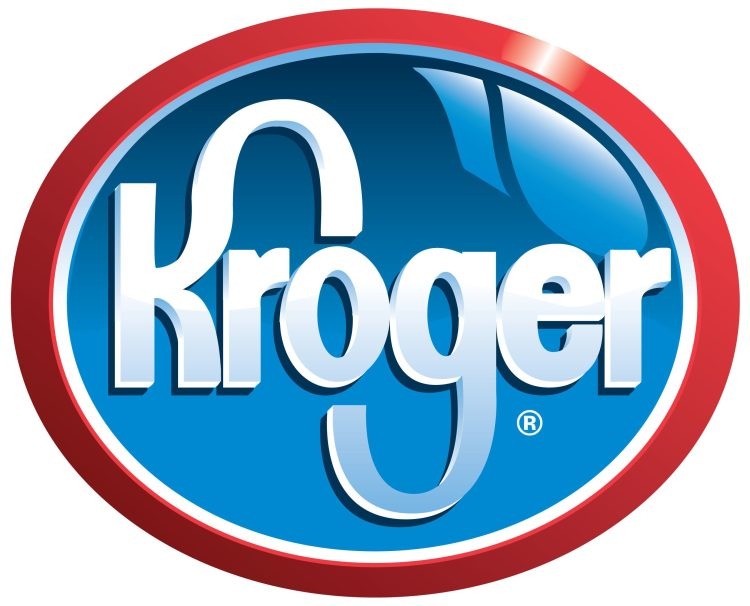 Kroger grocery store logo.  When HM1 button is pressed, a Tyrese Haliburton GIF appears with him cheering on the crowd.  When HM2 is pressed, an animated image of the Pacers logo with a yellow basketball zipping around appears